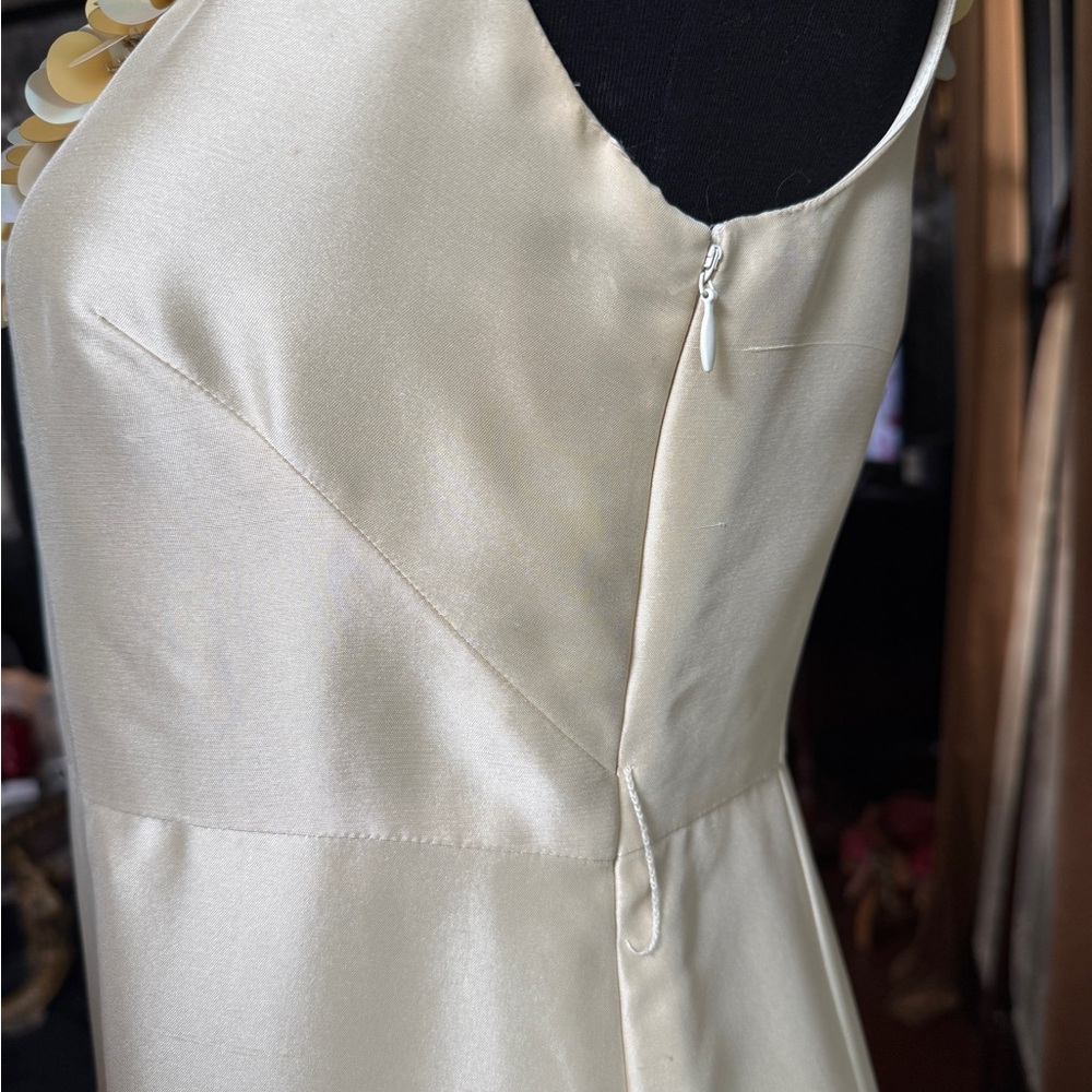 Banana Republic Cream Midi Dress with Gold Accents - Picture 7 of 11